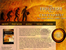 Tablet Screenshot of evolutionofacreationist.com